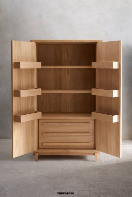 Zara accessoires P66V1683 unisexe armoire 01 - vvd beige clair