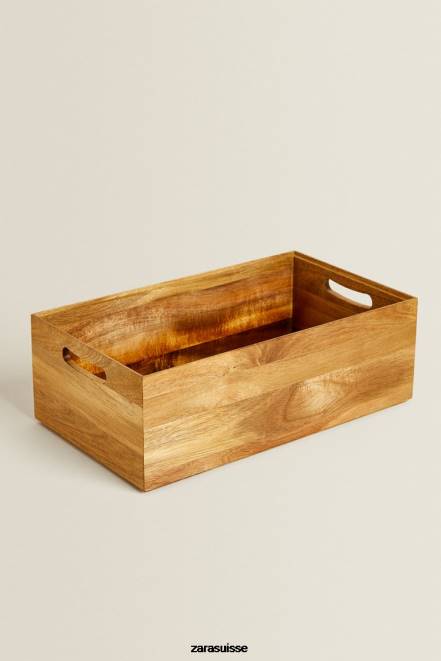 Zara accessoires P66V1695 unisexe boîte de rangement beige clair