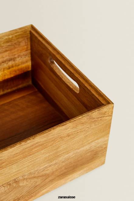 Zara accessoires P66V1695 unisexe boîte de rangement beige clair