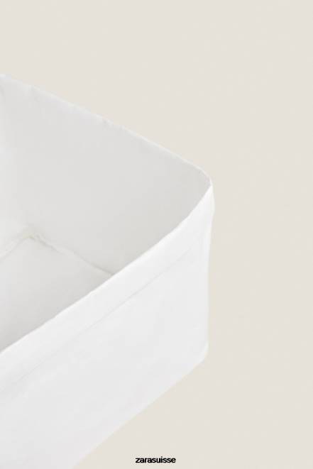 Zara accessoires P66V1696 unisexe panier organisateur en papier blanc