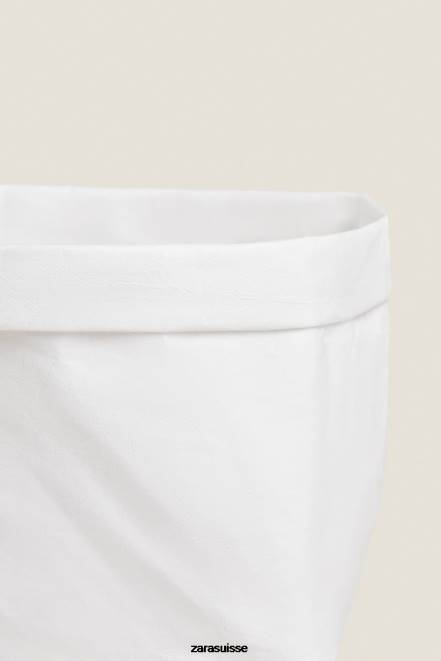 Zara accessoires P66V1696 unisexe panier organisateur en papier blanc