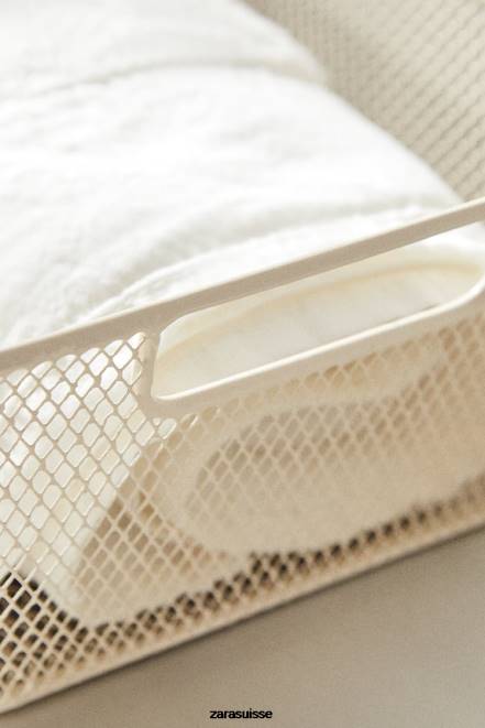 Zara accessoires P66V1697 unisexe panier laqué blanc