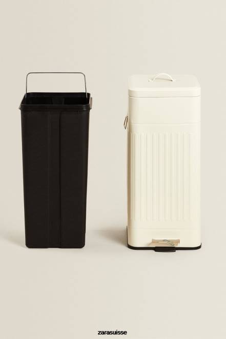 Zara accessoires P66V1775 unisexe poubelle de cuisine crème