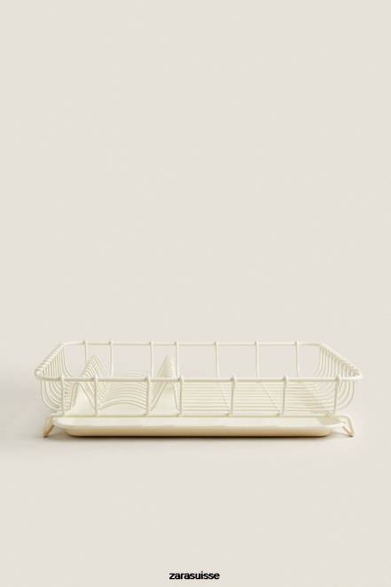 Zara accessoires P66V1782 unisexe égouttoir avec plateau crème