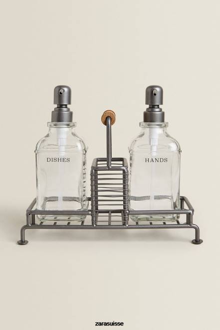 Zara accessoires P66V1785 unisexe distributeur double avec support acier