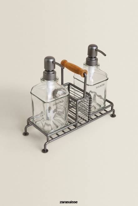 Zara accessoires P66V1785 unisexe distributeur double avec support acier