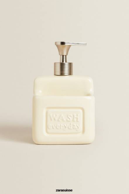 Zara accessoires P66V1786 unisexe distributeur de savon à vaisselle avec rangement crème