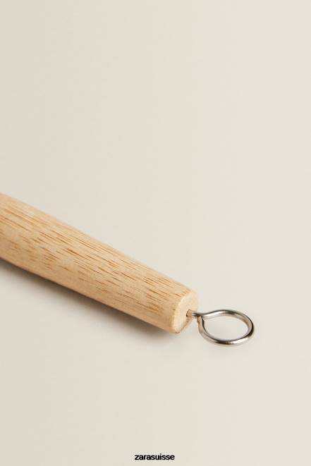 Zara accessoires P66V1789 unisexe brosse à vaisselle en bois beige clair