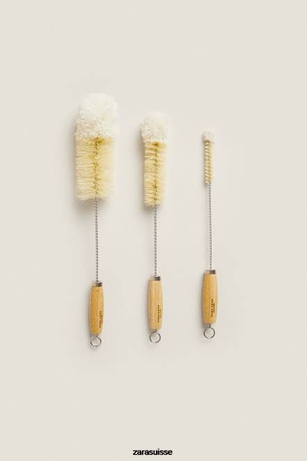 Zara accessoires P66V1790 unisexe goupillon (paquet de 3) beige clair