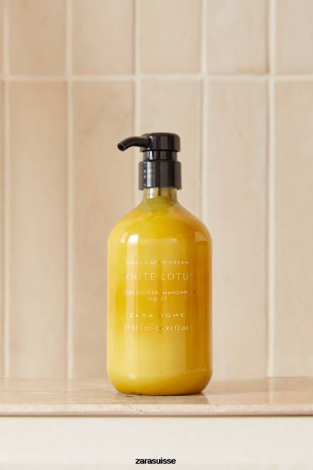 Zara accessoires P66V1770 unisexe (16,91 oz) de crème pour les mains et le corps au lotus blanc rouge intense