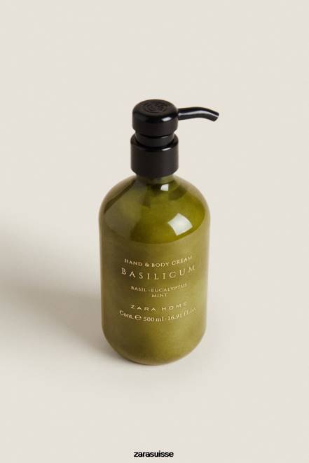 Zara accessoires P66V1771 unisexe (16,91 oz) de crème pour les mains et le corps au basilic menthe