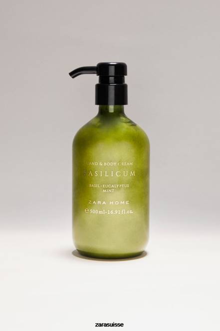 Zara accessoires P66V1771 unisexe (16,91 oz) de crème pour les mains et le corps au basilic menthe
