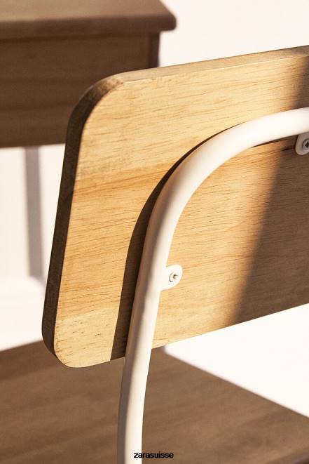 Zara accessoires P66V1579 unisexe chaise de bureau en bois vanille