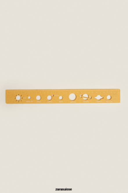 Zara accessoires P66V1582 unisexe règle de la planète jaune