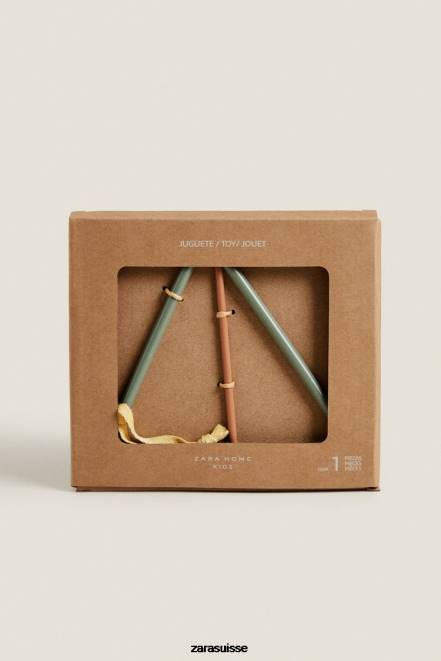 Zara accessoires P66V1589 unisexe jouet triangle musical vert d'eau