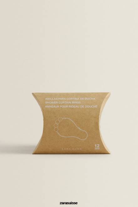 Zara accessoires P66V1703 unisexe anneaux de rideaux en métal multicolore