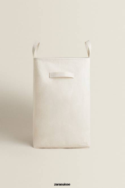 Zara accessoires P66V1711 unisexe panier à linge pliable beige clair