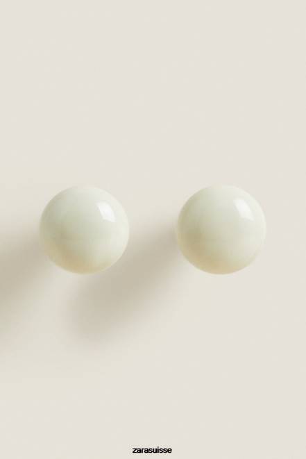 Zara accessoires P66V1716 unisexe bouton de porte rond (pack de 2) écru