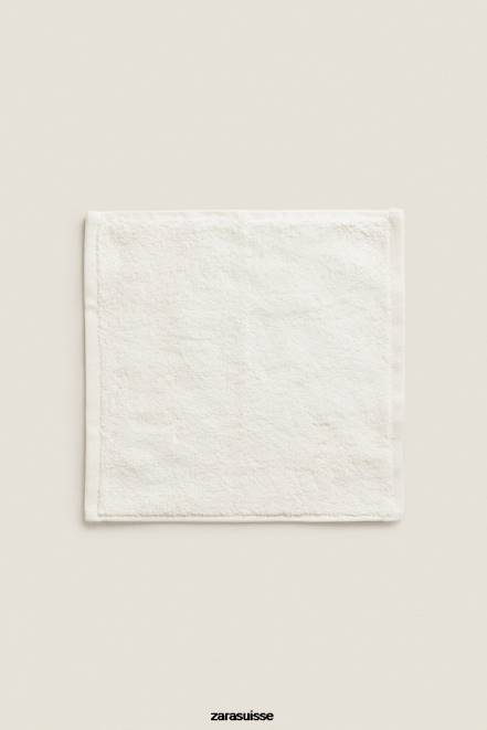 Zara accessoires P66V1726 unisexe (paquet de 3) serviettes en coton de qualité supérieure Ivoire