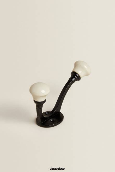 Zara accessoires P66V1733 unisexe crochet en céramique gris