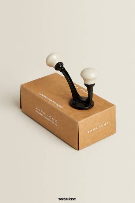 Zara accessoires P66V1733 unisexe crochet en céramique gris