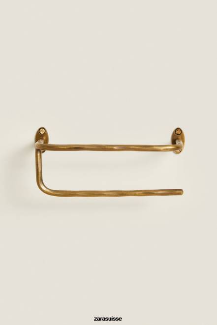 Zara accessoires P66V1747 unisexe porte-rouleau de papier toilette doré doré