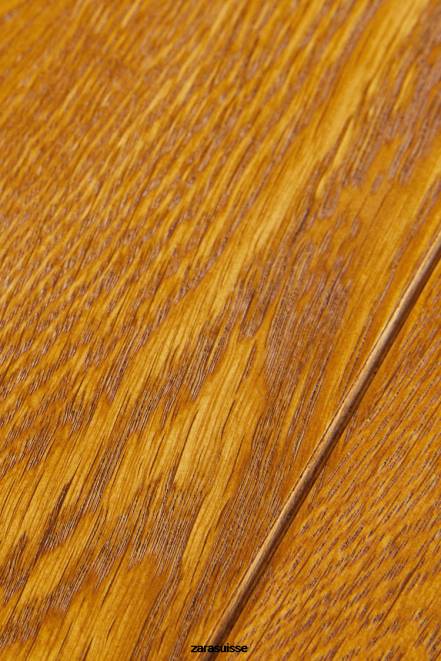 Zara accessoires P66V1629 unisexe table de chevet en chêne avec tiroir marron foncé