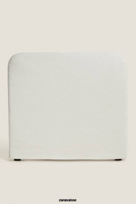 Zara accessoires P66V1635 unisexe tête de lit avec housse en boucle blanc d'huître