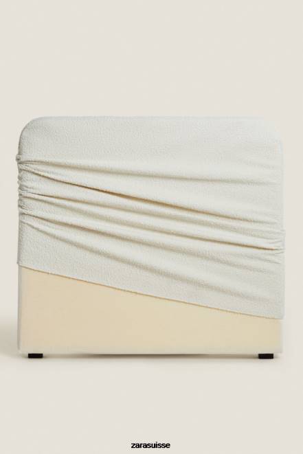 Zara accessoires P66V1635 unisexe tête de lit avec housse en boucle blanc d'huître