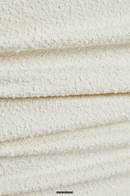 Zara accessoires P66V1635 unisexe tête de lit avec housse en boucle blanc d'huître