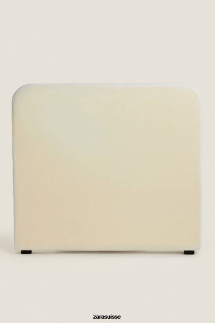 Zara accessoires P66V1635 unisexe tête de lit avec housse en boucle blanc d'huître