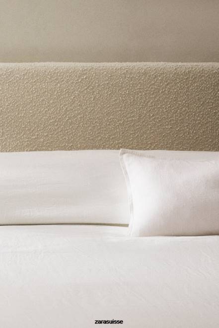 Zara accessoires P66V1635 unisexe tête de lit avec housse en boucle blanc d'huître