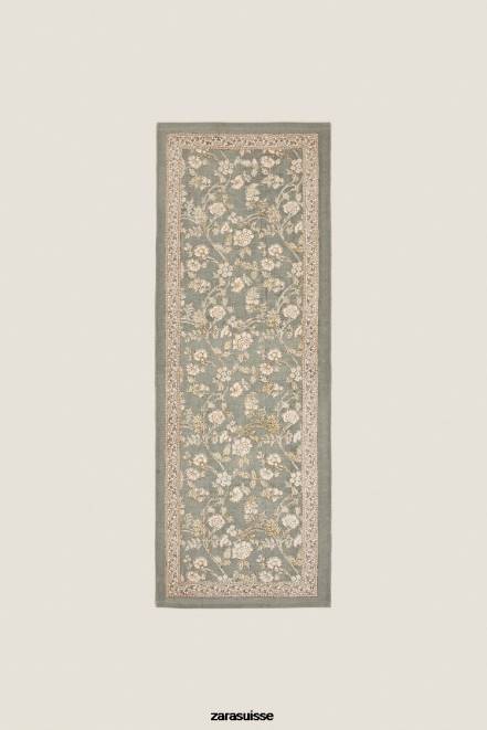 Zara accessoires P66V1641 unisexe tapis bloc à imprimé floral multicolore