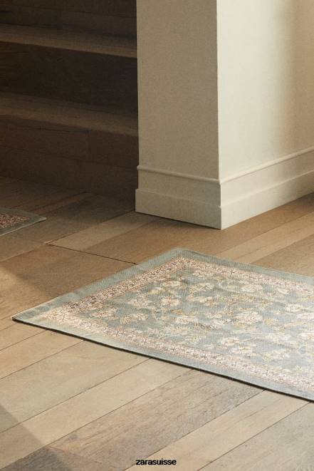 Zara accessoires P66V1641 unisexe tapis bloc à imprimé floral multicolore