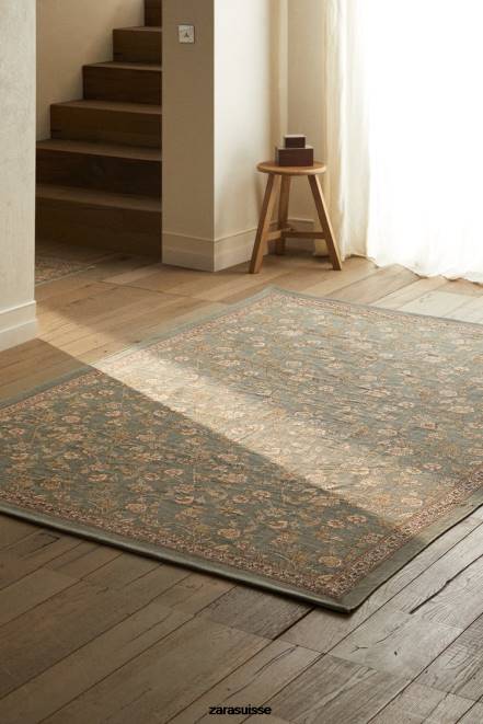 Zara accessoires P66V1641 unisexe tapis bloc à imprimé floral multicolore