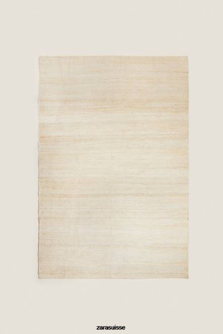 Zara accessoires P66V1646 unisexe tapis en jute. beige clair