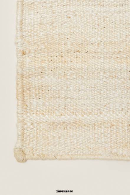 Zara accessoires P66V1646 unisexe tapis en jute. beige clair