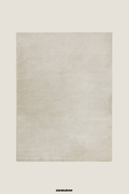 Zara accessoires P66V1648 unisexe tapis texturé doux au toucher gris/beige