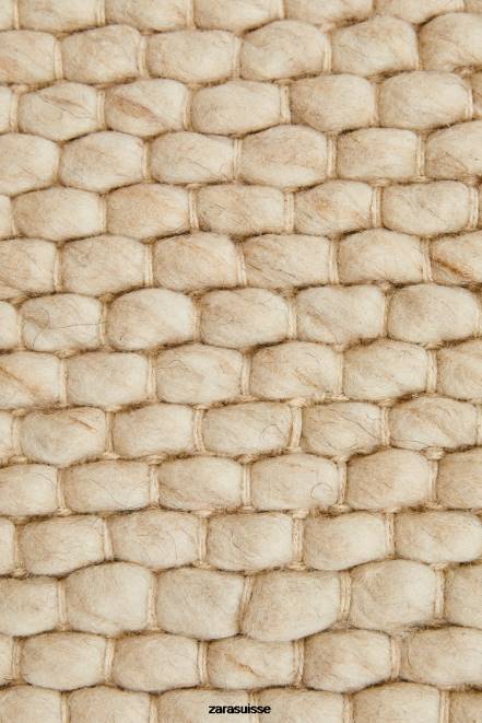 Zara accessoires P66V1653 unisexe tapis en feutre de laine écru