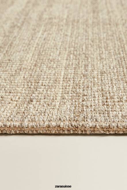 Zara accessoires P66V1655 unisexe tapis en sisal tissé beige clair