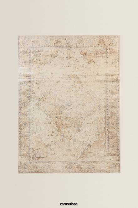 Zara accessoires P66V1657 unisexe tapis effet vintage brun