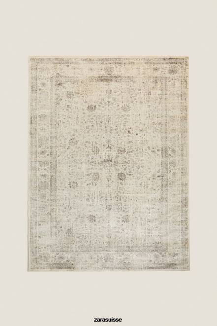 Zara accessoires P66V1658 unisexe tapis vintage beige