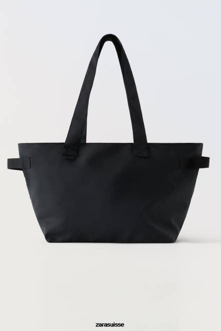 Zara accessoires P66V1527 enfants cabas avec sac intérieur noir
