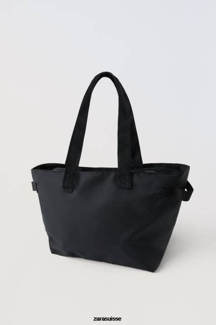 Zara accessoires P66V1527 enfants cabas avec sac intérieur noir