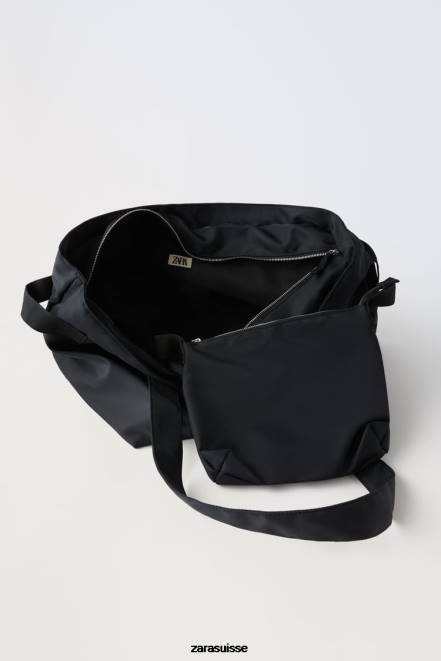 Zara accessoires P66V1527 enfants cabas avec sac intérieur noir