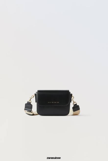 Zara accessoires P66V1538 enfants sac à bandoulière basique noir