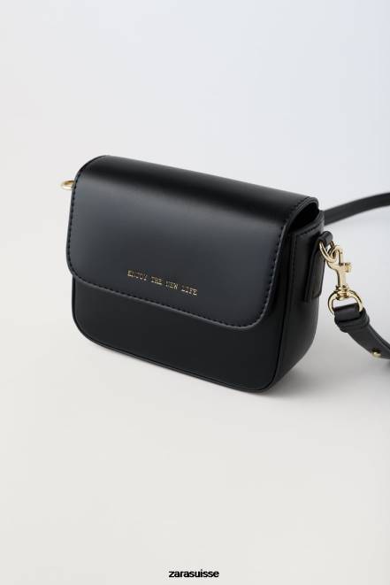 Zara accessoires P66V1538 enfants sac à bandoulière basique noir