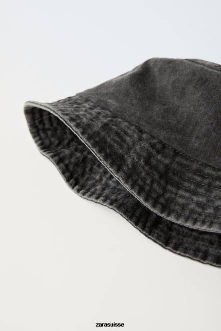 Zara accessoires P66V1541 enfants bob en jean avec étiquette noir