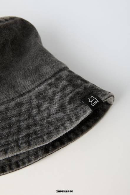 Zara accessoires P66V1541 enfants bob en jean avec étiquette noir