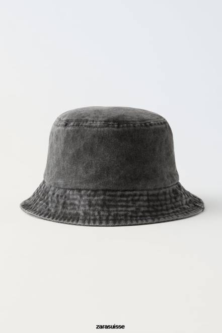 Zara accessoires P66V1541 enfants bob en jean avec étiquette noir